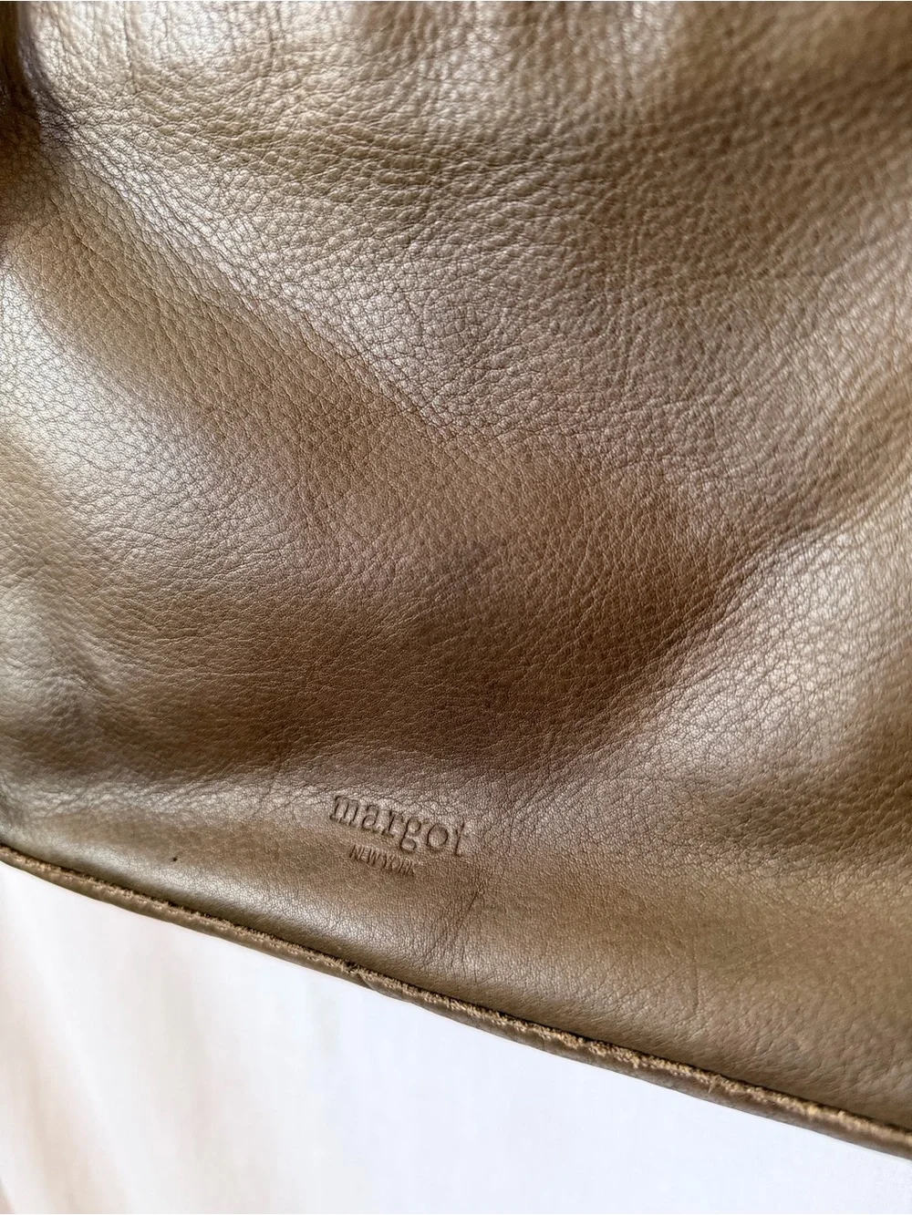 Margot Olive Green Leather Multi Compartment Crossbody Bag